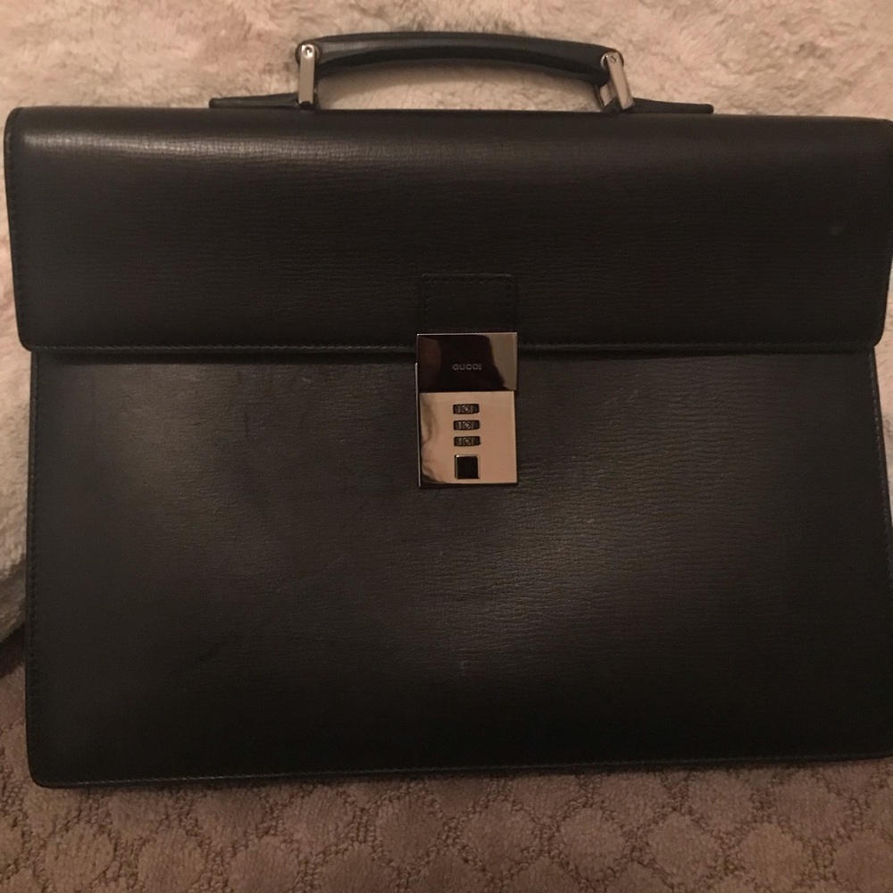 Original Gucci brief case with combination lock